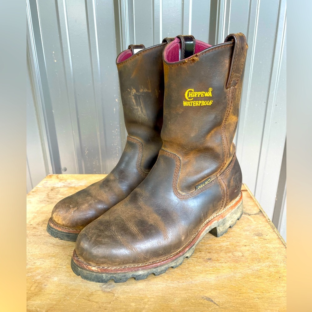 Chippewa Waterproof Leather Work Boots